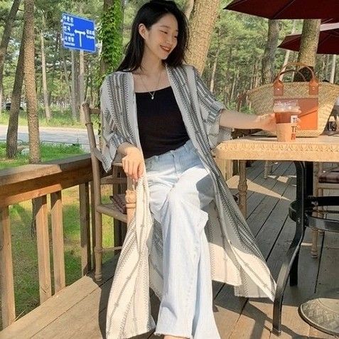 Maxi cardigan hotsell kimono