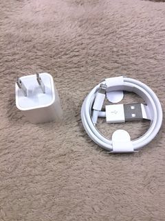 iPhone Lightning Cable and 5 Watts Adapter