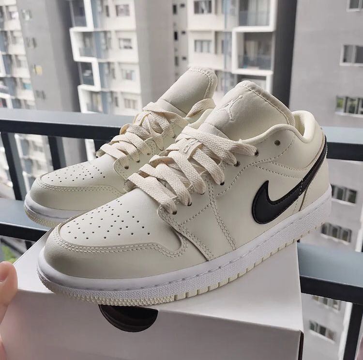 Jordan 1 Low Coconut Milk Womens 5.5, Women's Fashion, Footwear
