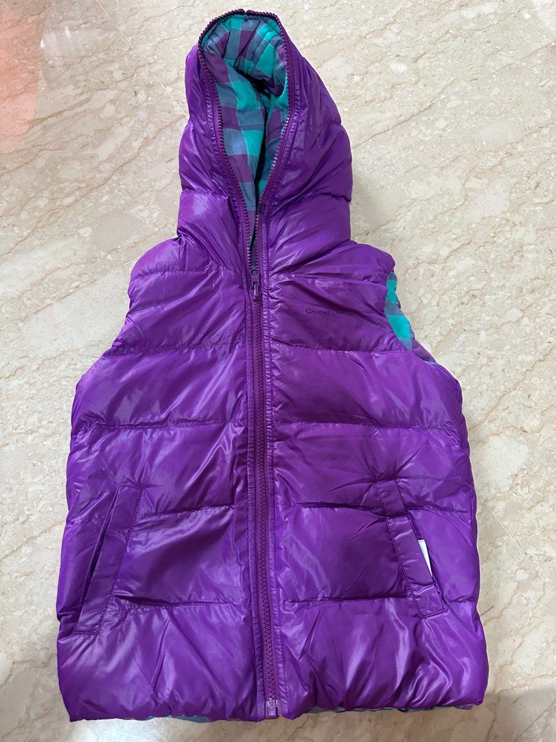 Purple winter vest hot sale
