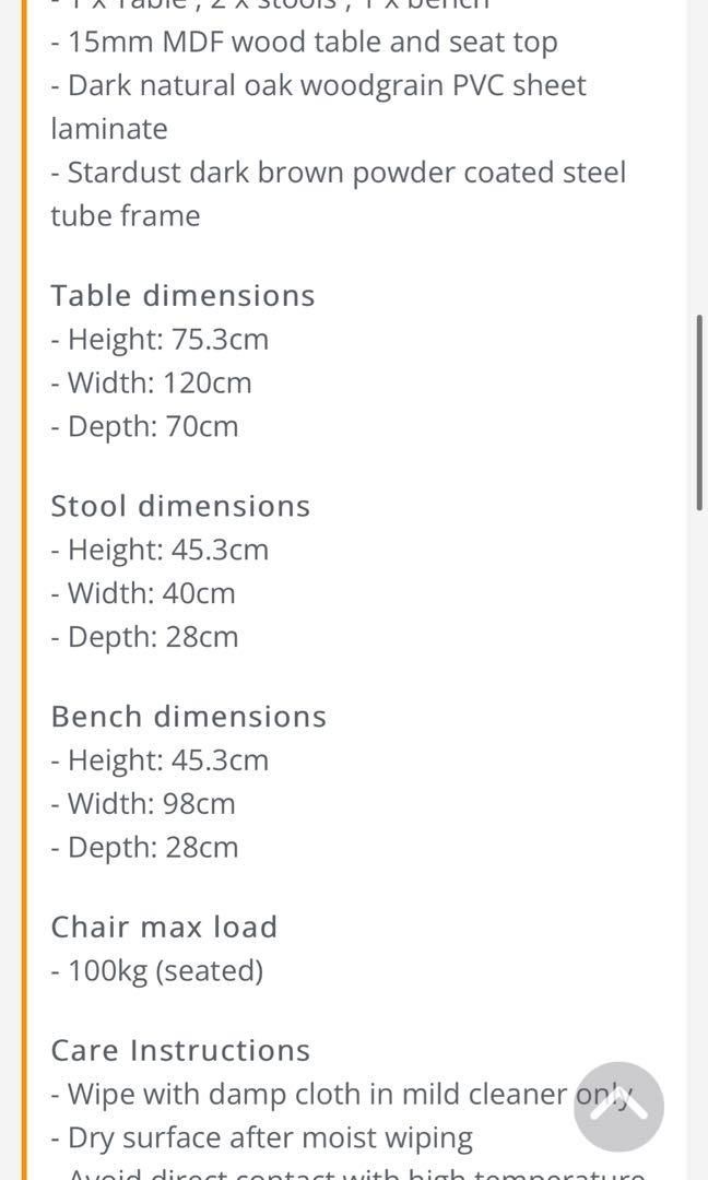 Kiku Dining Set in Dark Natural Oak (Table and chairs included