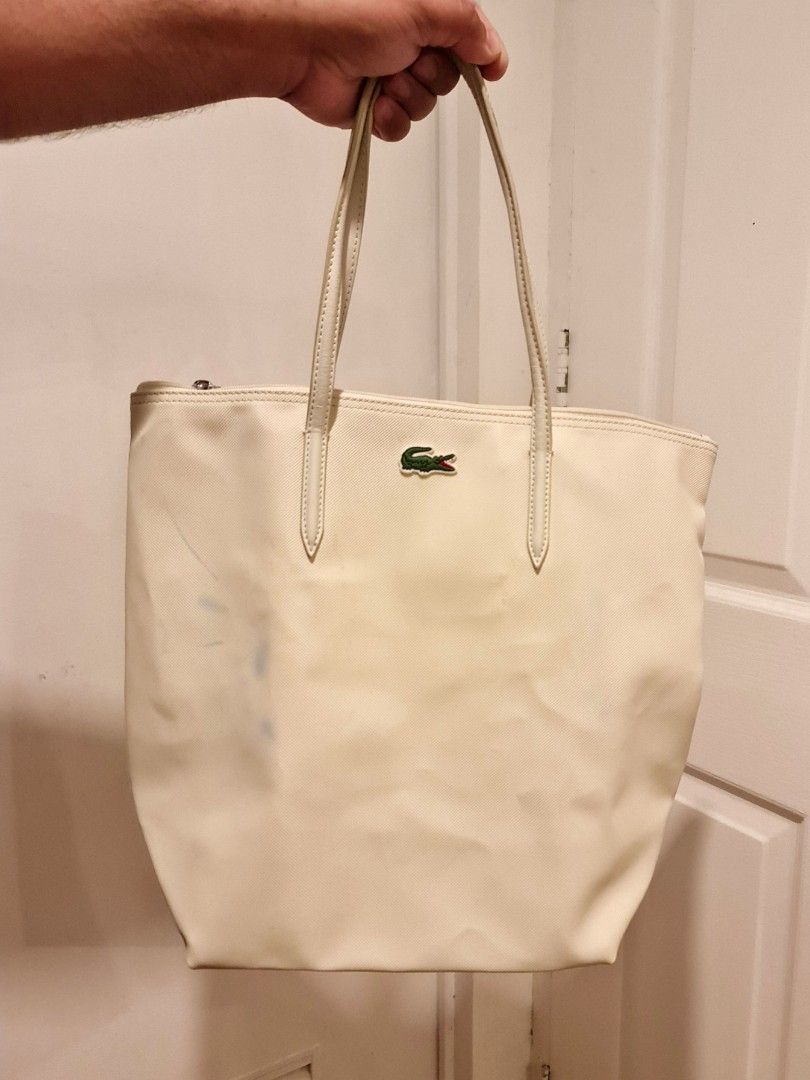 Lacoste white tote new arrivals bag