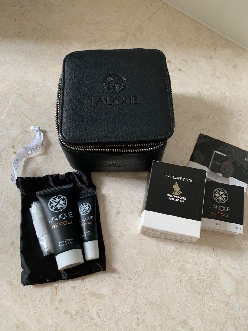 Singapore Airlines LALIQUE アメニティセット Singapore Airlines Lalique Amenity Kit First Class - Travel