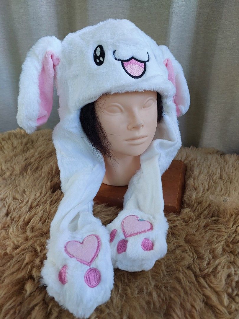 Led Bunny Hat w Moving Cute Rabbit Ear, Hobbies & Toys, Toys & Games on