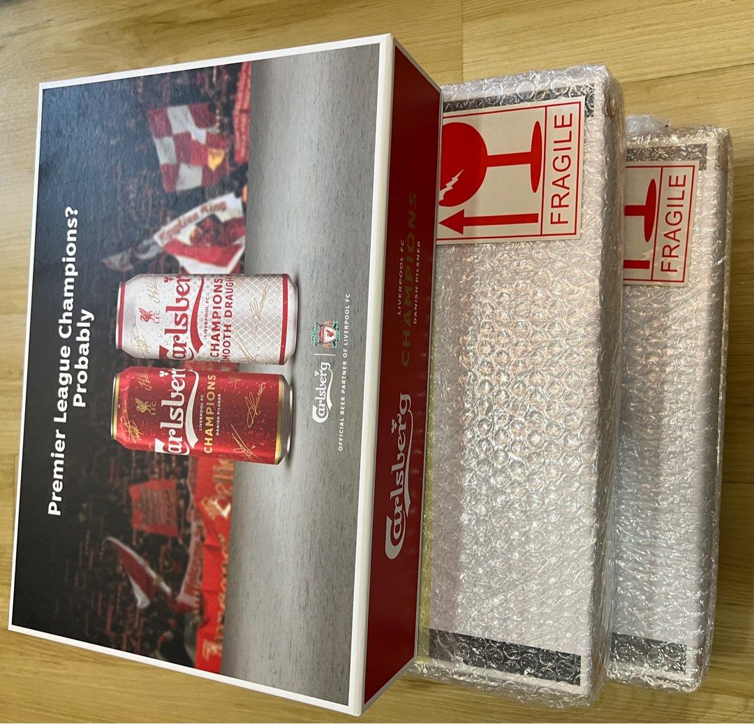 LIVERPOOL FC European Cup Final Winners Programmes Beer Can Art