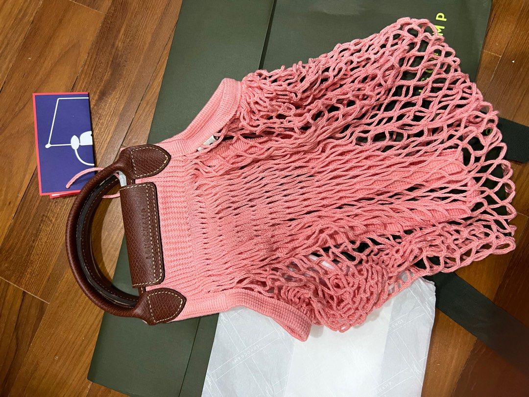 Le Pliage Filet Mesh bag XS – Pink Canvas – Factory Store
