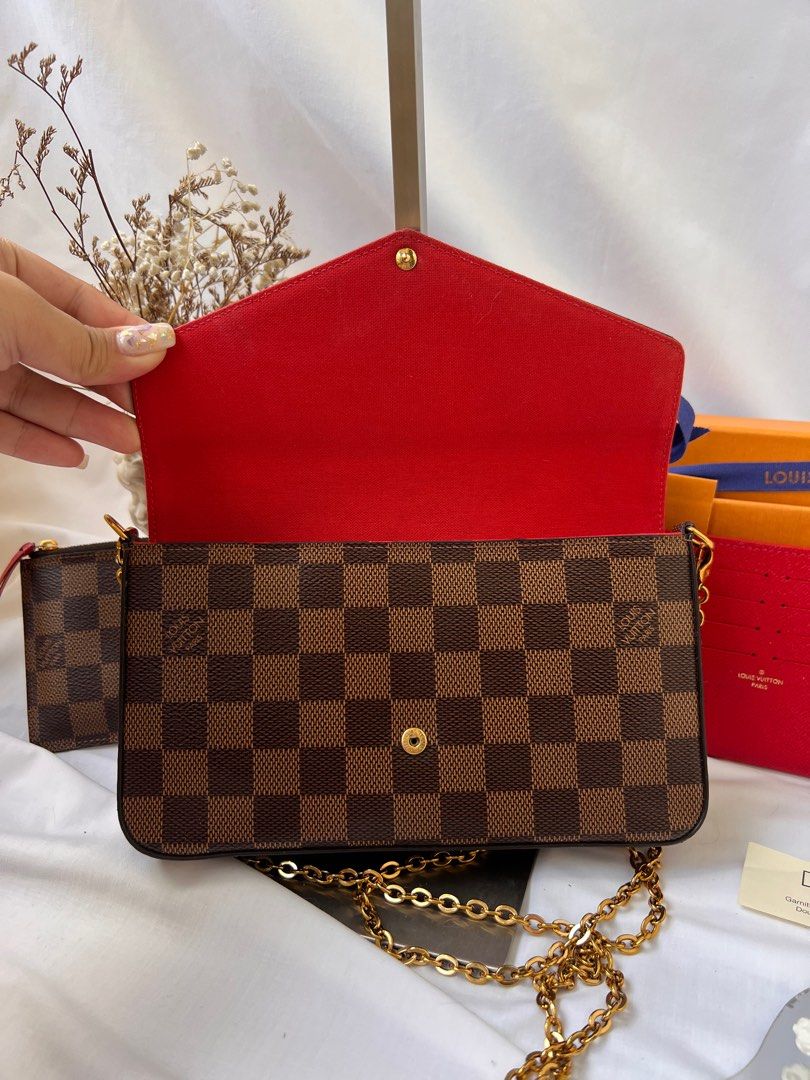 LV Felicie Pochette N63032, Luxury, Bags & Wallets on Carousell
