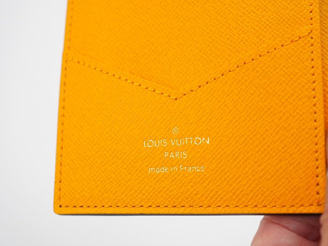 Louis Vuitton Monogram 2022 Christmas Animation New York Soho Passport Cover Yellow