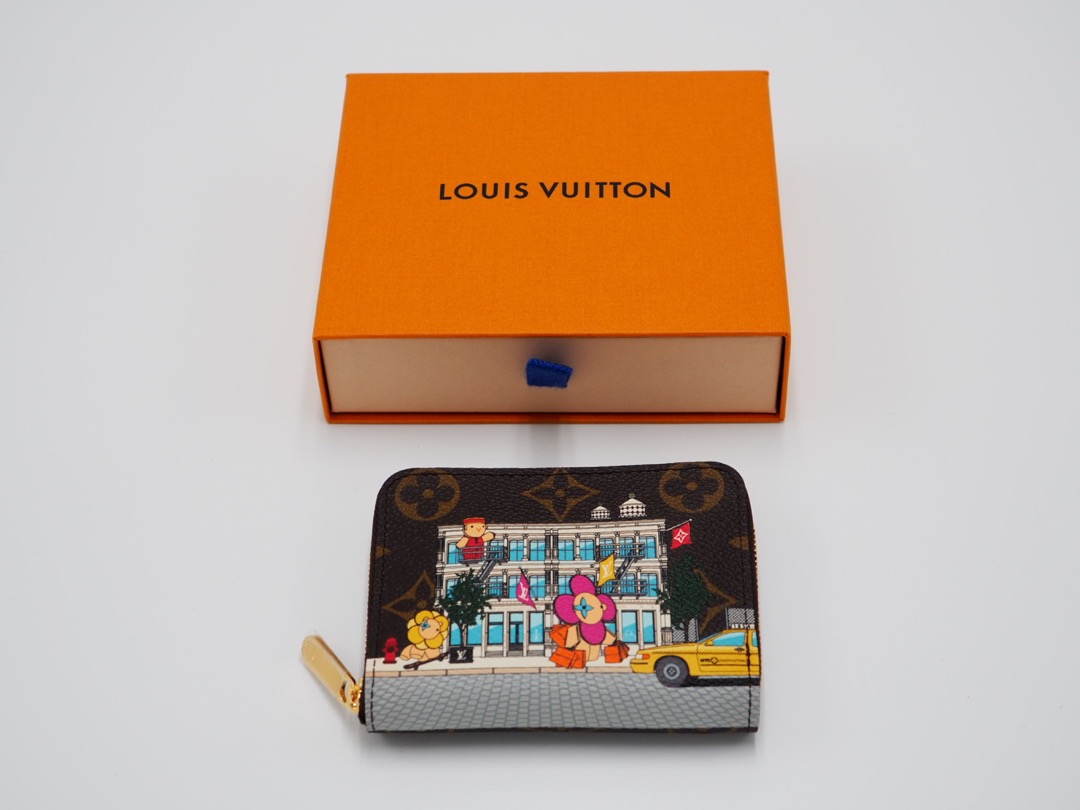 Louis Vuitton Monogram 2022 Christmas Animation Sarah Wallet Yellow