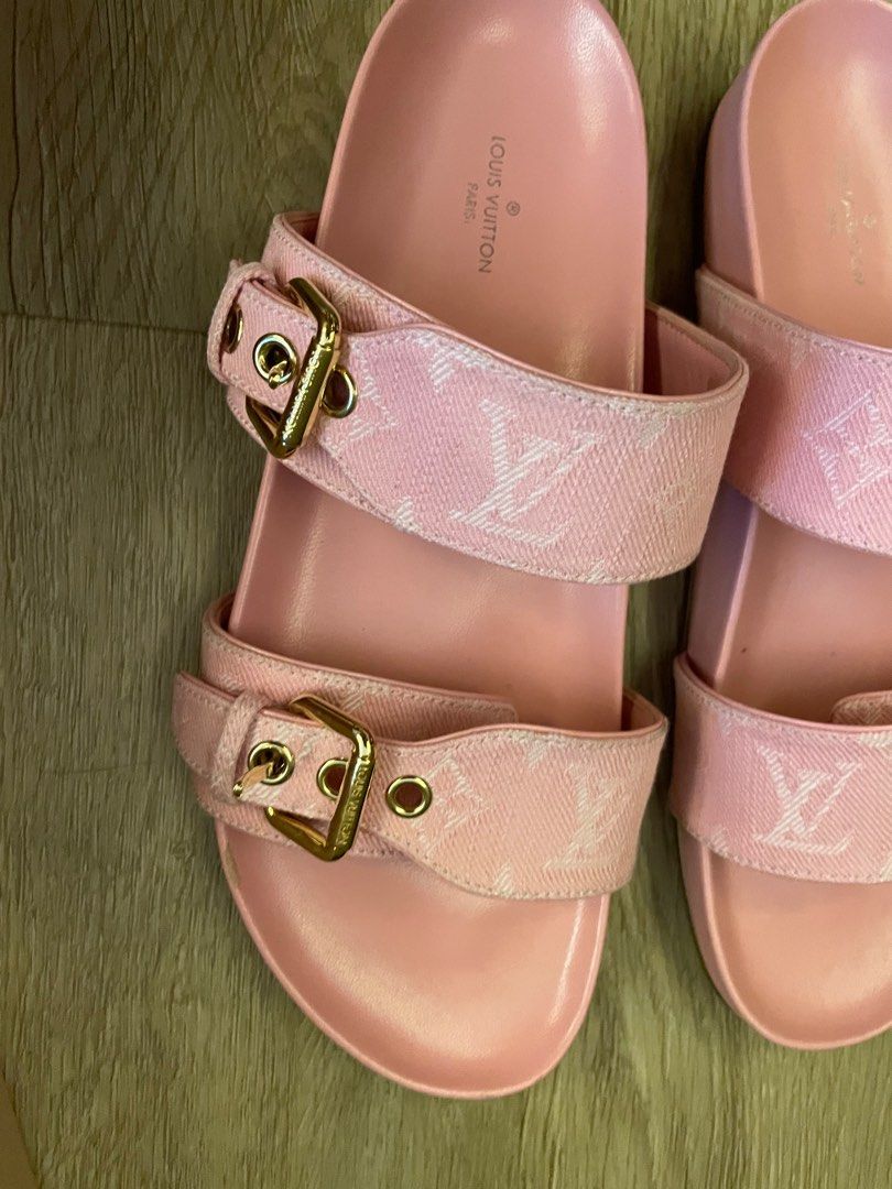 Louis Vuitton Bom Dia Flat Mule in Pink