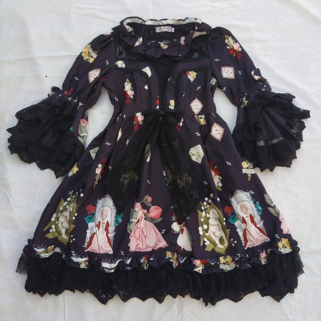 princess polly baby blue dress Angelic Pretty Black Dress: The Perfect Goth-Loli Statement for Everyday  Edge main image 0
