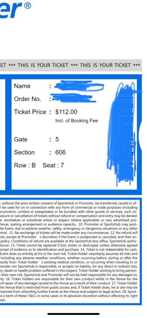 Mayday ticket today 3/12/2022, Tickets & Vouchers, Event Tickets on