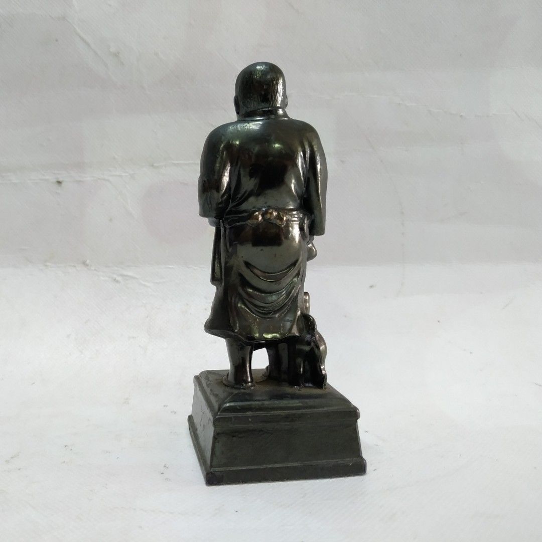 Metal Cast Mini Statue Takamori Saigo Vtg Ueno Landmark Last Samurai
