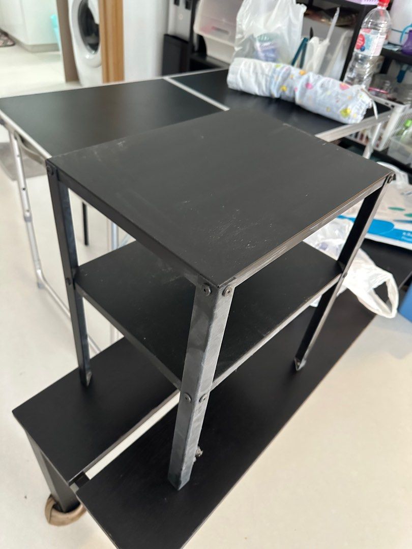 Ikea Metal Bed Side table, Furniture & Home Living, Furniture, Shelves