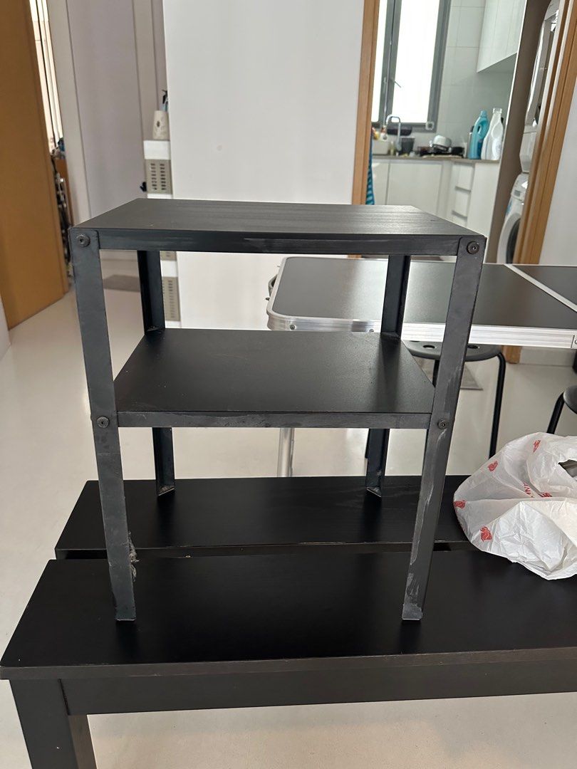 Ikea Metal Bed Side table, Furniture & Home Living, Furniture, Shelves