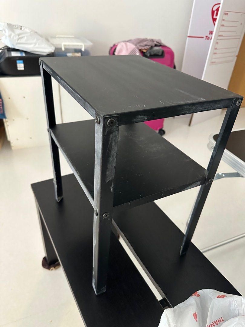 Ikea Metal Bed Side table, Furniture & Home Living, Furniture, Shelves