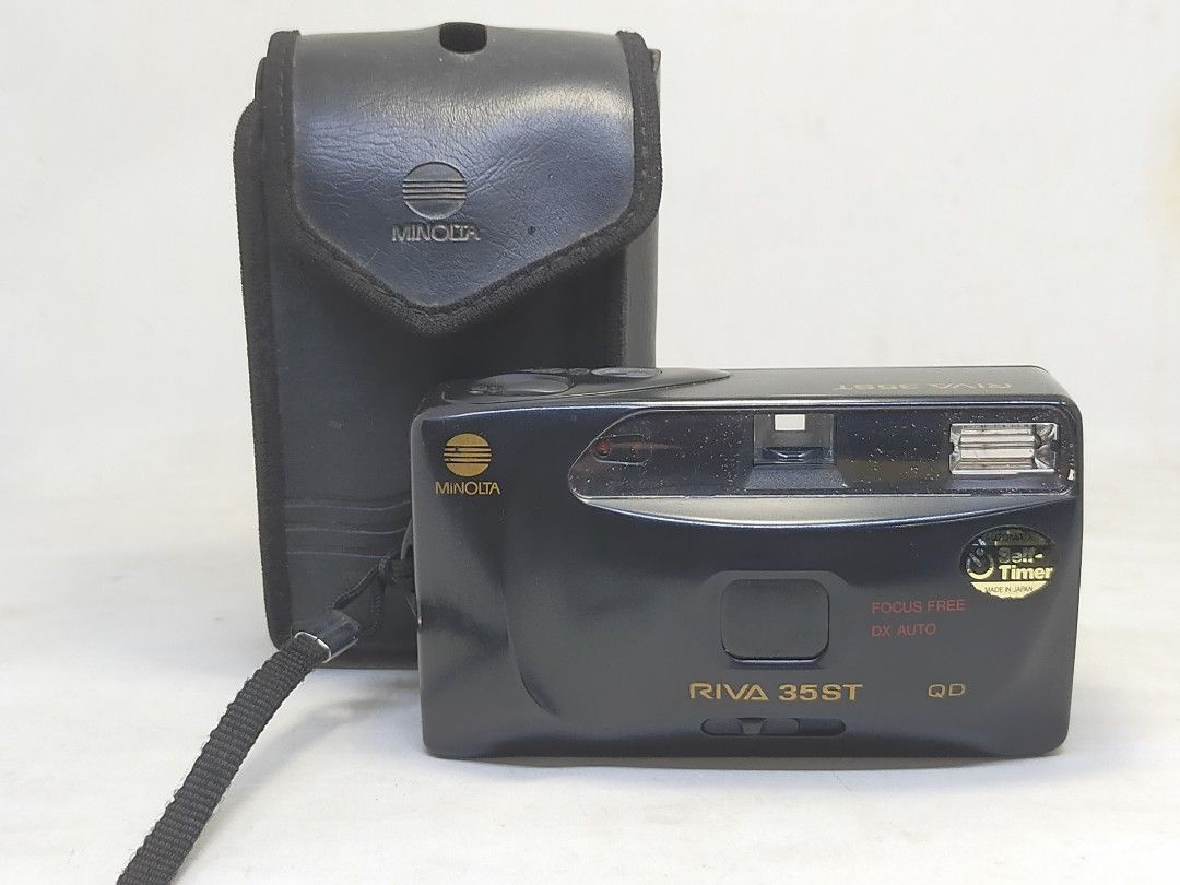 minolta riva 35 st qd film camera (Category: Cameras) located in Manila. Submitted by ultimogizmos (Listing ID 1200733773, Image 1). Description: minolta riva 35 st qd film camera no issues tested with dummy film working flash.