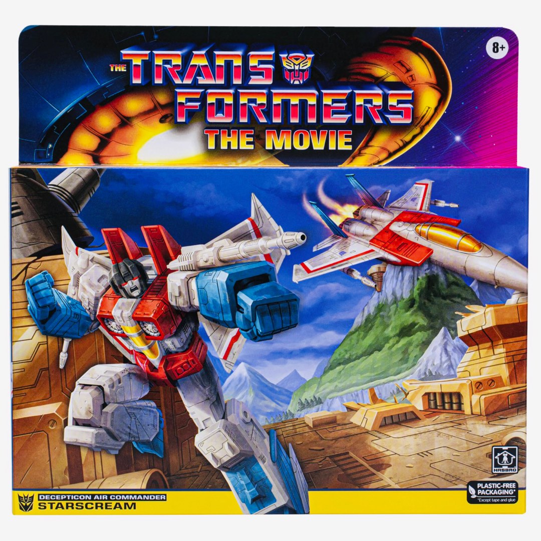MISB Transformers Retro Generation 1 The Movie G1 Decepticon Air Commander  Starscream Action Figure, Authentic, Brand New, Sealed & Unopened in Mint  ...