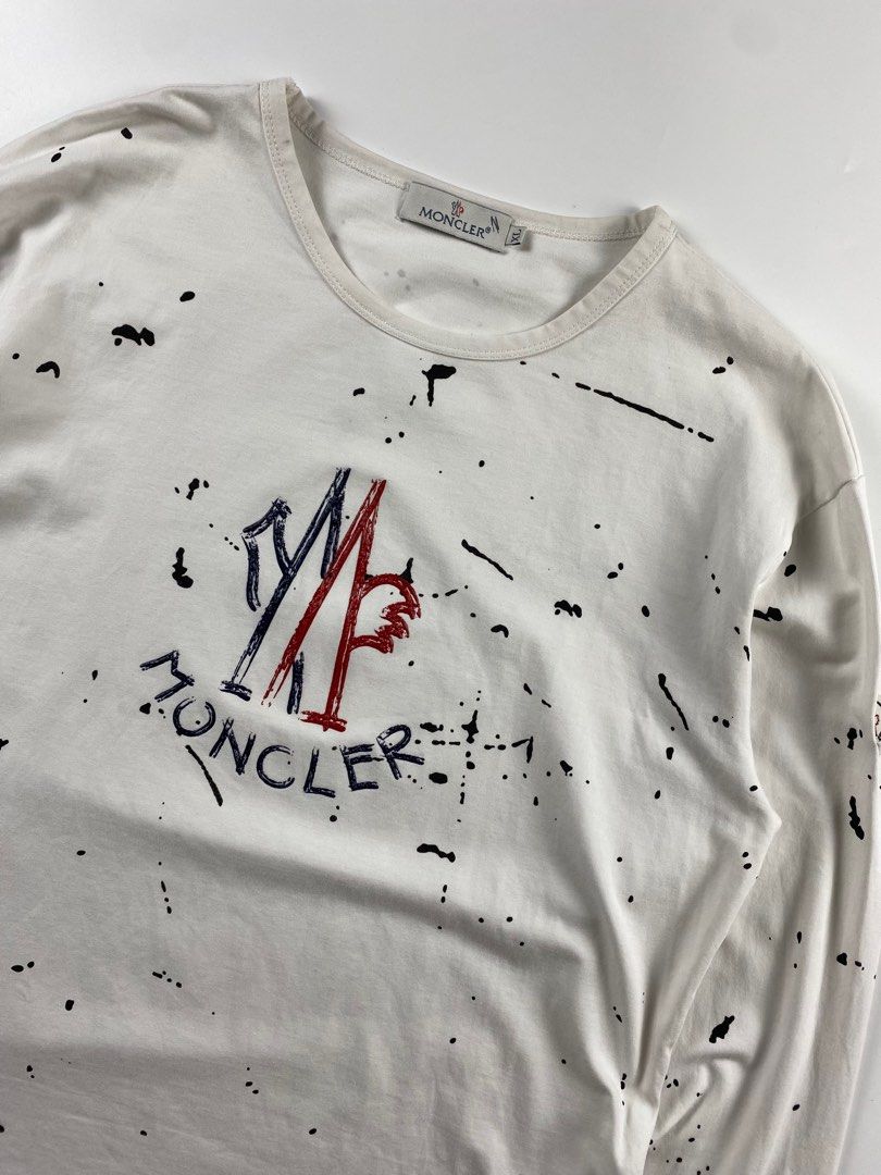 Moncler paint online splatter t shirt