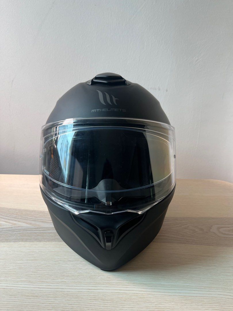 Size M / LIKE NEW) MT Helmets Storm SV Matt Black Modular Helmet,  Motorcycles, Motorcycle Apparel on Carousell