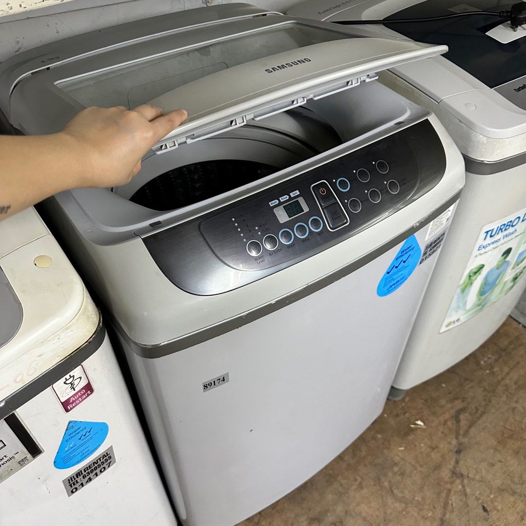 MUST BUY! SAMSUNG 8.5KG TopLoader Washing Machine WA85F5S3 (89174), TV