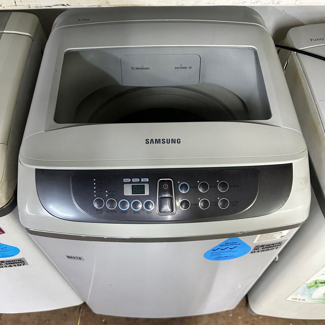 MUST BUY! SAMSUNG 8.5KG TopLoader Washing Machine WA85F5S3 (89174), TV