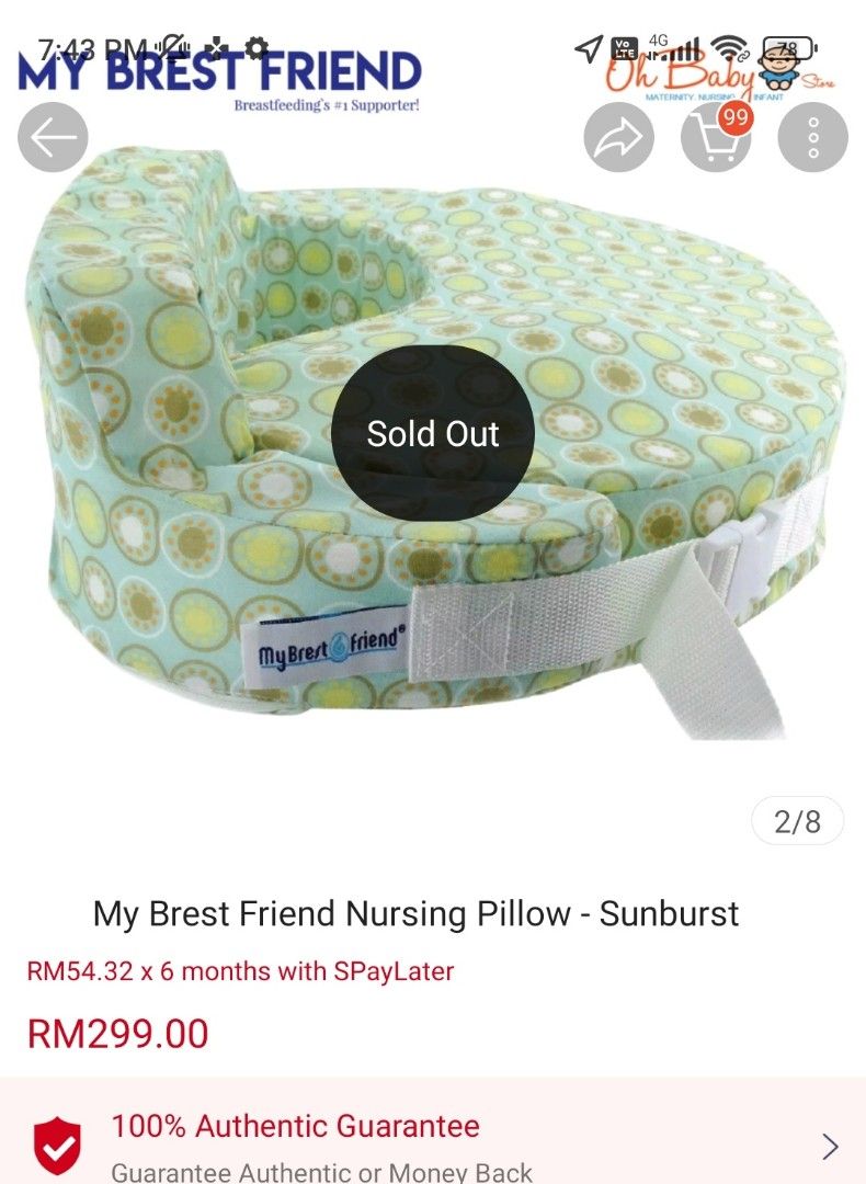 My Brest Friend Breastfeeding Pillow, Babies & Kids, Nursing ...