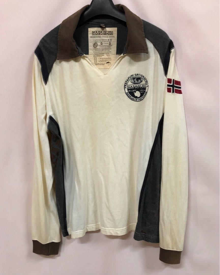 Napapijri long sleeve polo shirt sales