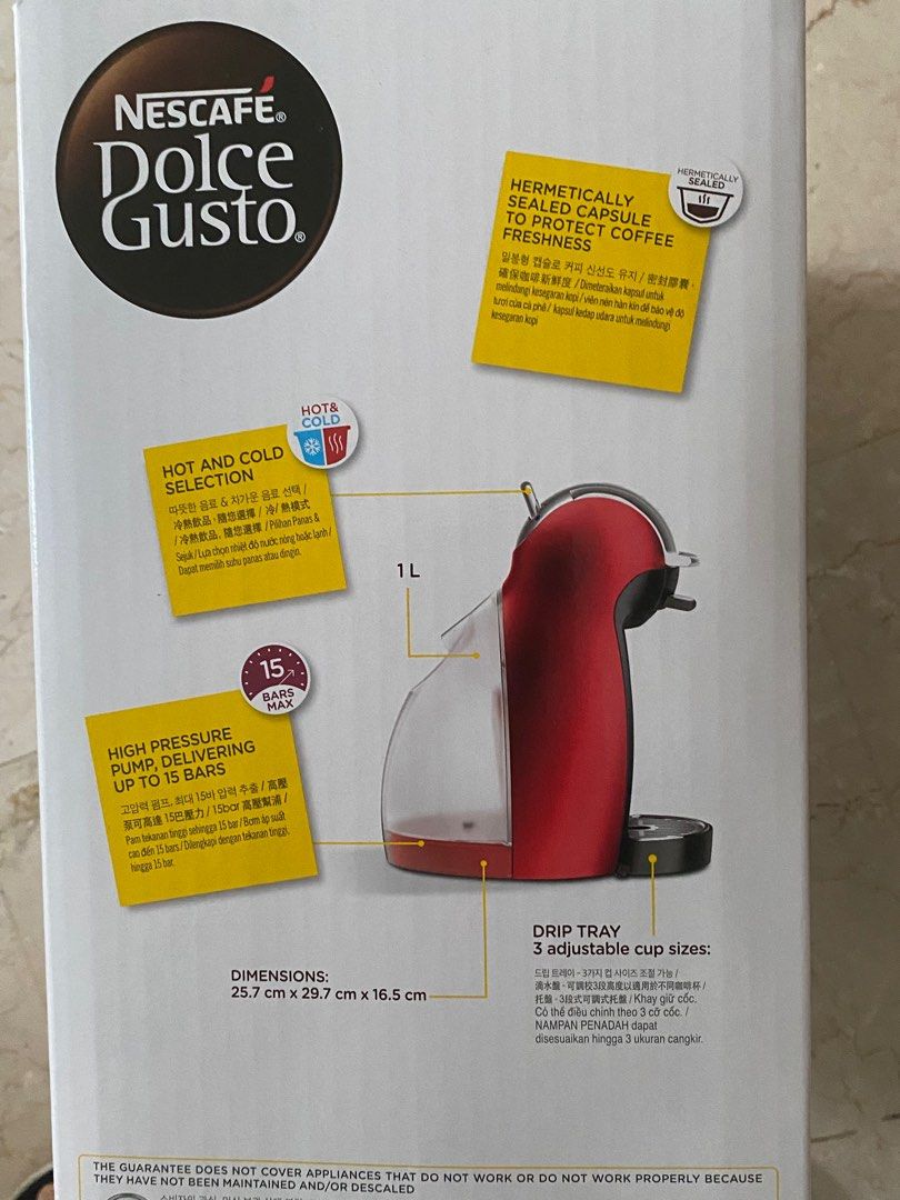 Nescafe Dolce Gusto Genio 2 coffee machine, TV & Home Appliances