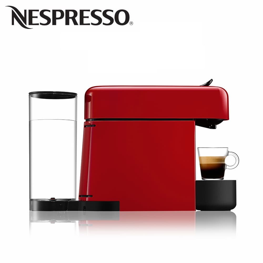 Nespresso Essenza Plus Cherry Red Coffee Machine, TV & Home Appliances