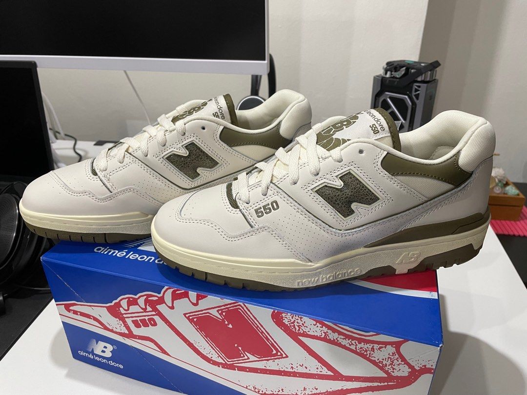 Aime Leon Dore × New Balance 550 Olive - 靴