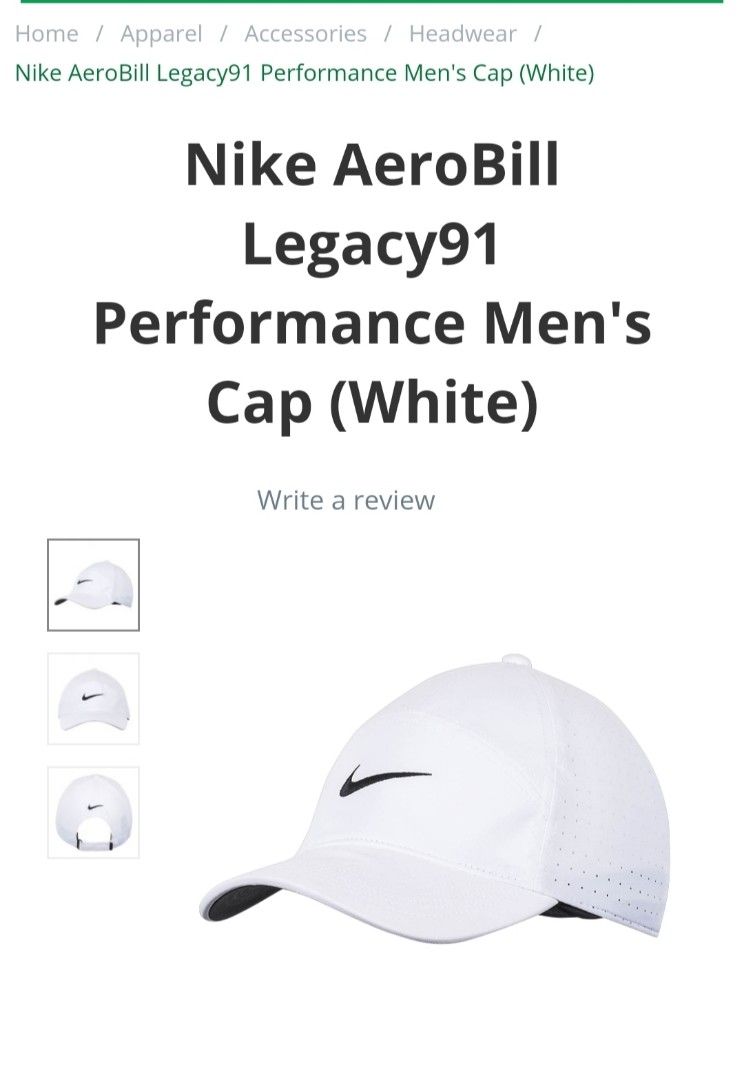Nike drifit cap, Men's Fashion, Watches & Accessories, Caps & Hats on