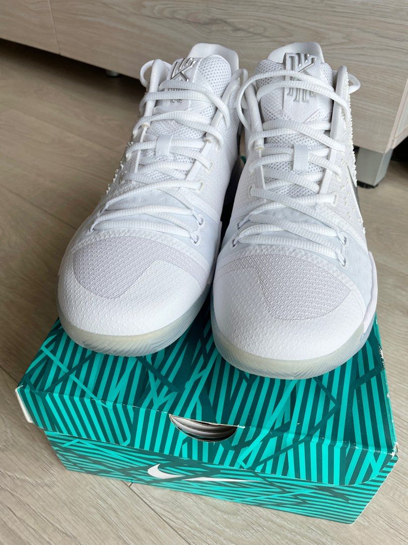 Nike Kyrie 3 EP White Chrome US10 Carousell