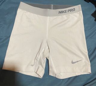 Authentic Nike Pro Shorts White