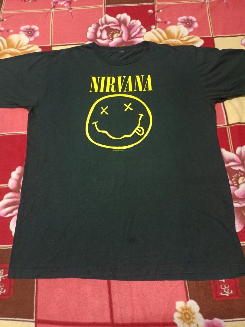 Nirvana Smile Logo Metal Oversized Mens Best Quality Tee Only At Legacy Boutiques BD main image 0