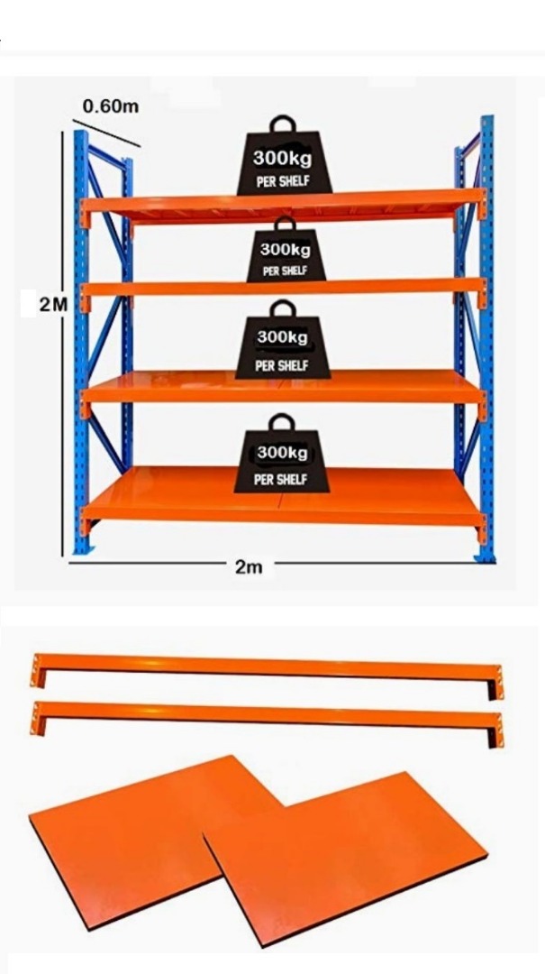 Office Steel Rack-Adjustable Shelves Home Office Furniture, Furniture ...