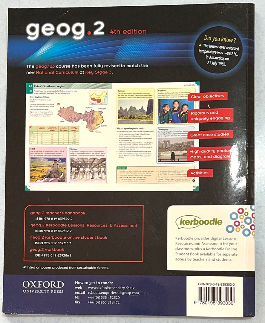 Oxford Geography key stage 3 (Geog.2) 4th edition, Hobbies & Toys