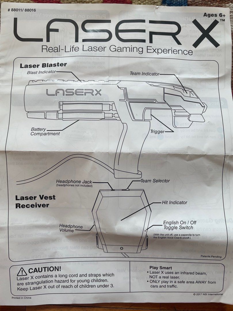 Pair of Laser X laser tag game, Hobbies & Toys, Toys & Games on Carousell