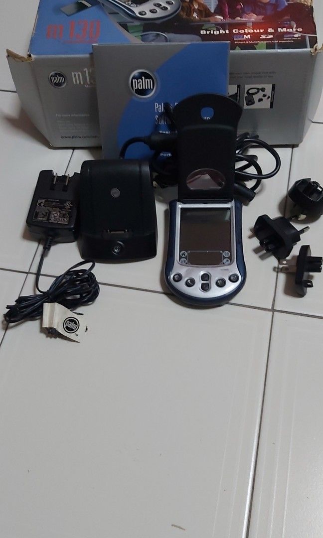 Palm M130 Handheld phone c/w chargers and adaptors, Mobile Phones