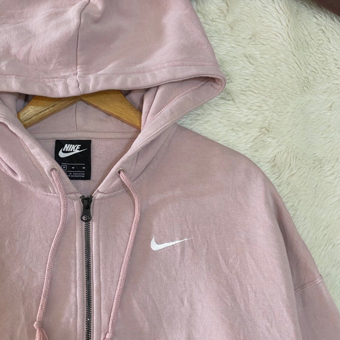 Pastel pink nike hoodie Women s Fashion Coats Jackets and Outerwear on Carousell