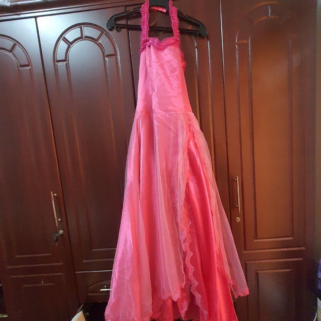 Pink Dress, Women's Fashion, Dresses & Sets, Evening dresses & gowns on
