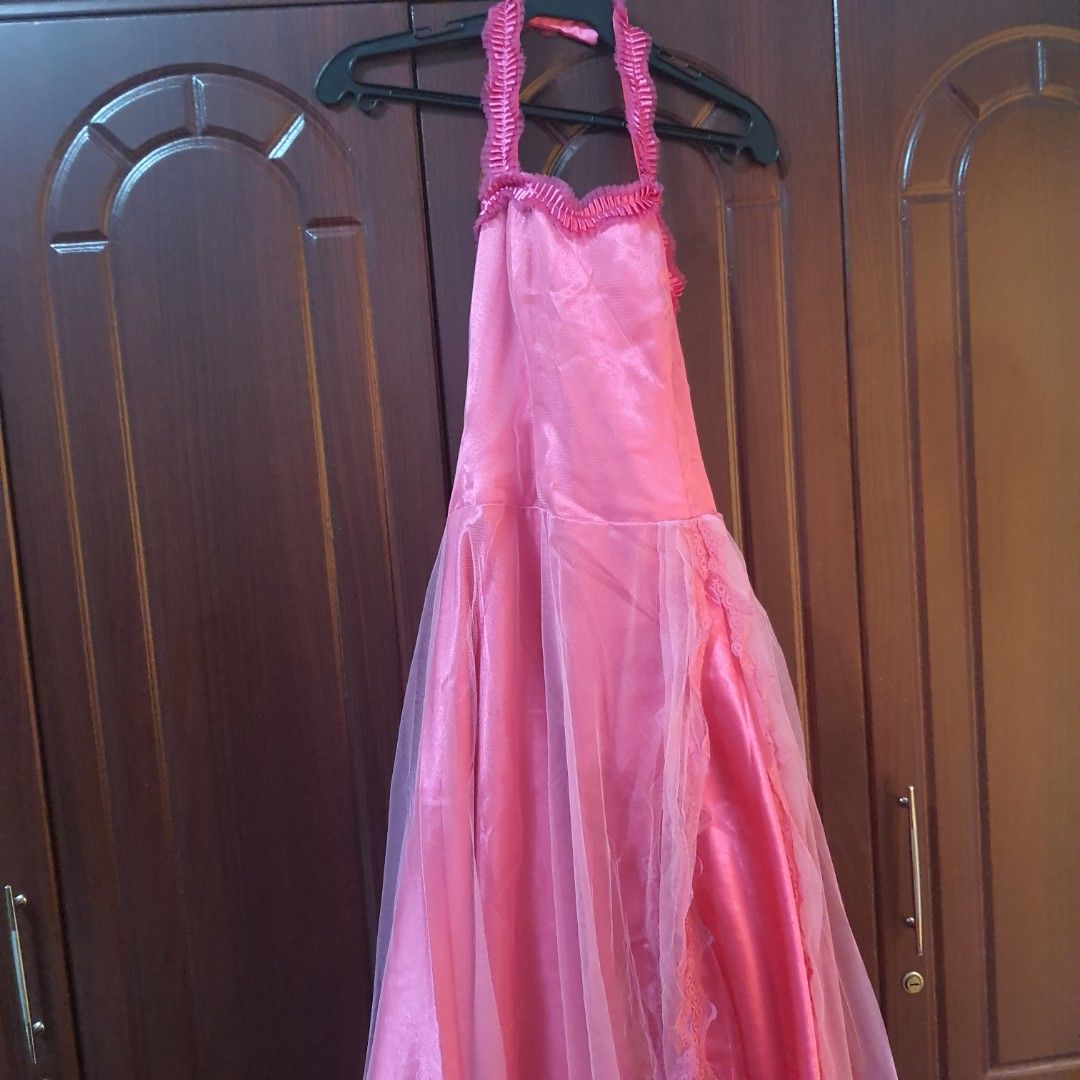 Pink Dress, Women's Fashion, Dresses & Sets, Evening dresses & gowns on