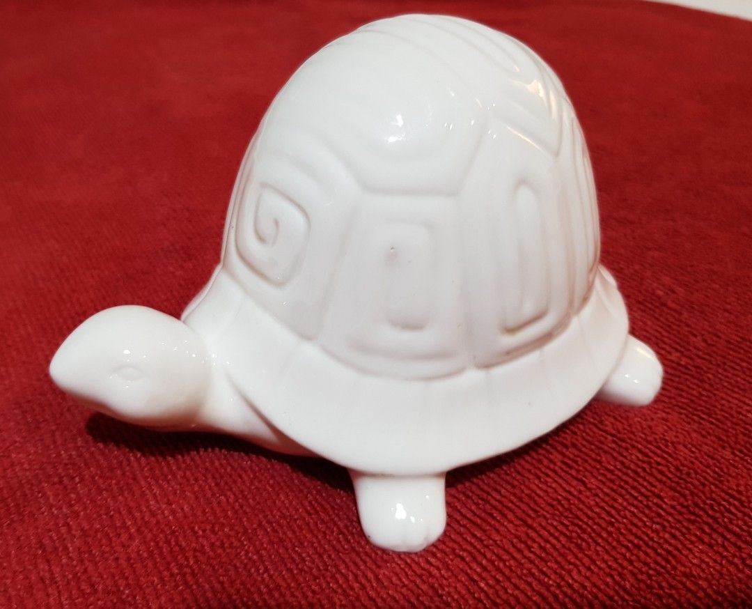Porcelain decorative turtles. (Category: Other Home Decor) located in Makati City. Submitted by B_man (Listing ID 1200759509, Image 1). Description: own a pair of this porcelain-like decorative turtles for good luck! Very pretty in person. can be used as a tabletop decor. 17cm x 10cm. price per piece.