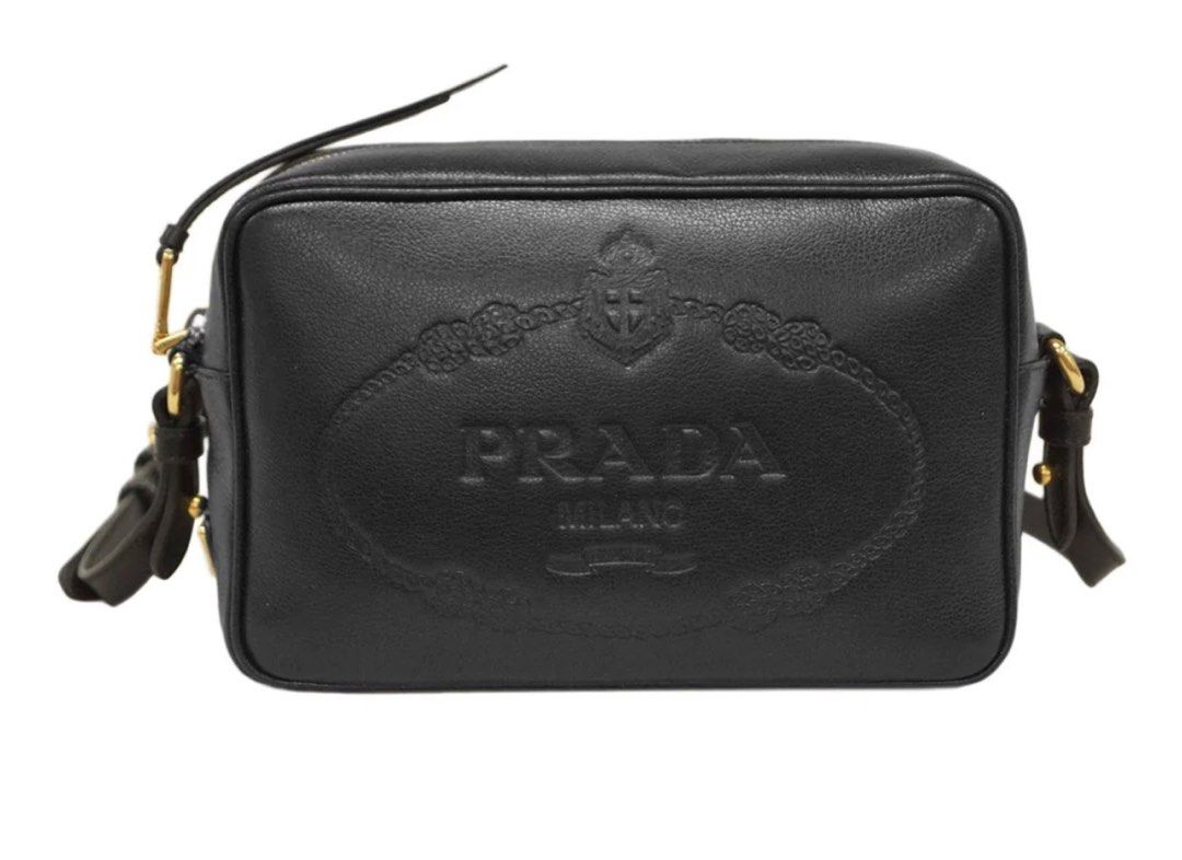 Prada Shoulder bag BANDOLIERA IN PELLE GLACE CALF NERO TU
