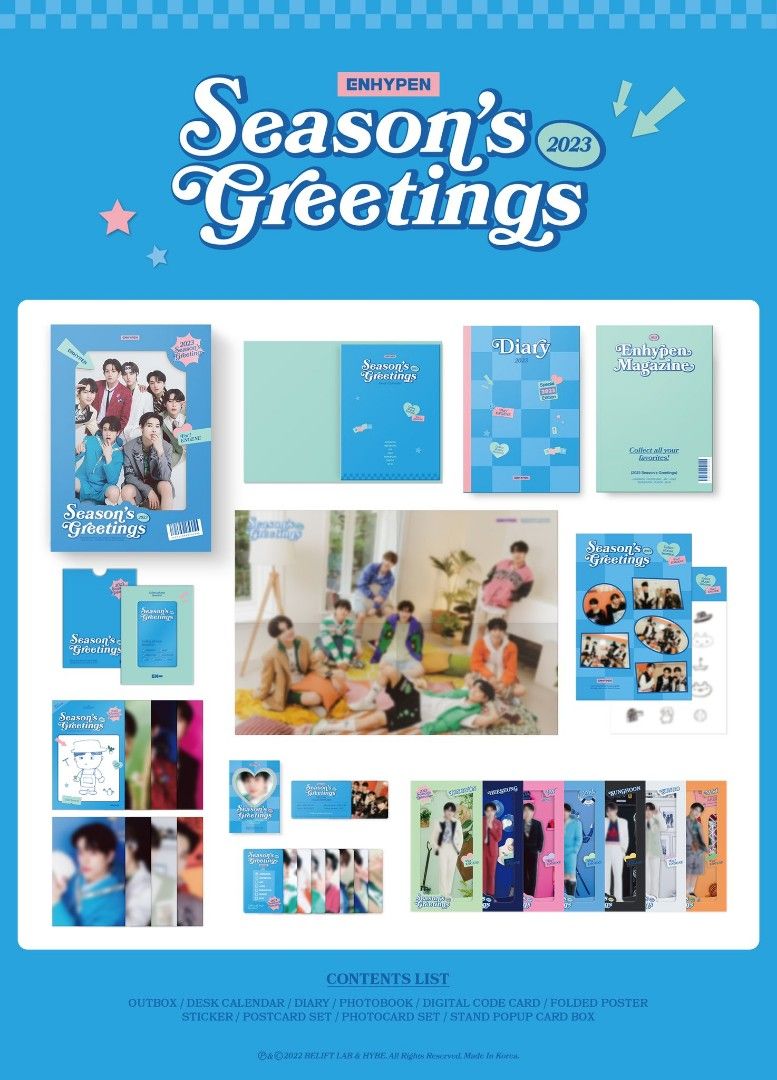 [PREORDER] ENHYPEN SEASON'S GREETINGS 2023, Hobbies & Toys, Memorabilia & Collectibles, KWave