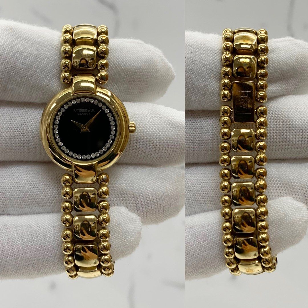RAYMOND WEIL 18K GOLD ELECTROPLATED QUARTZ LADIES WATCH NOT MOVING 227025667 GI Women s Fashion Watches Accessories Watches on Carousell