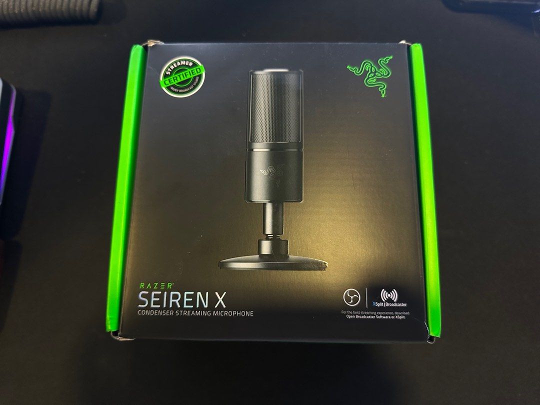 Razer Seiren X Condenser Streaming Microphone, Audio ...