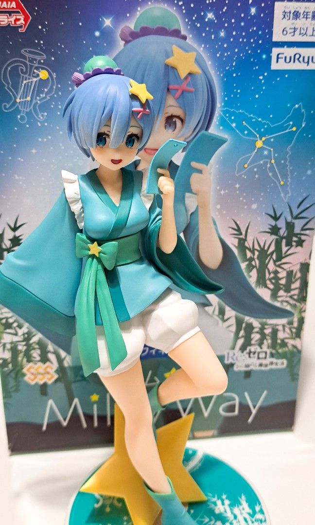 Re Zero Rem and Ram Figure, Hobbies & Toys, Toys & Games on Carousell