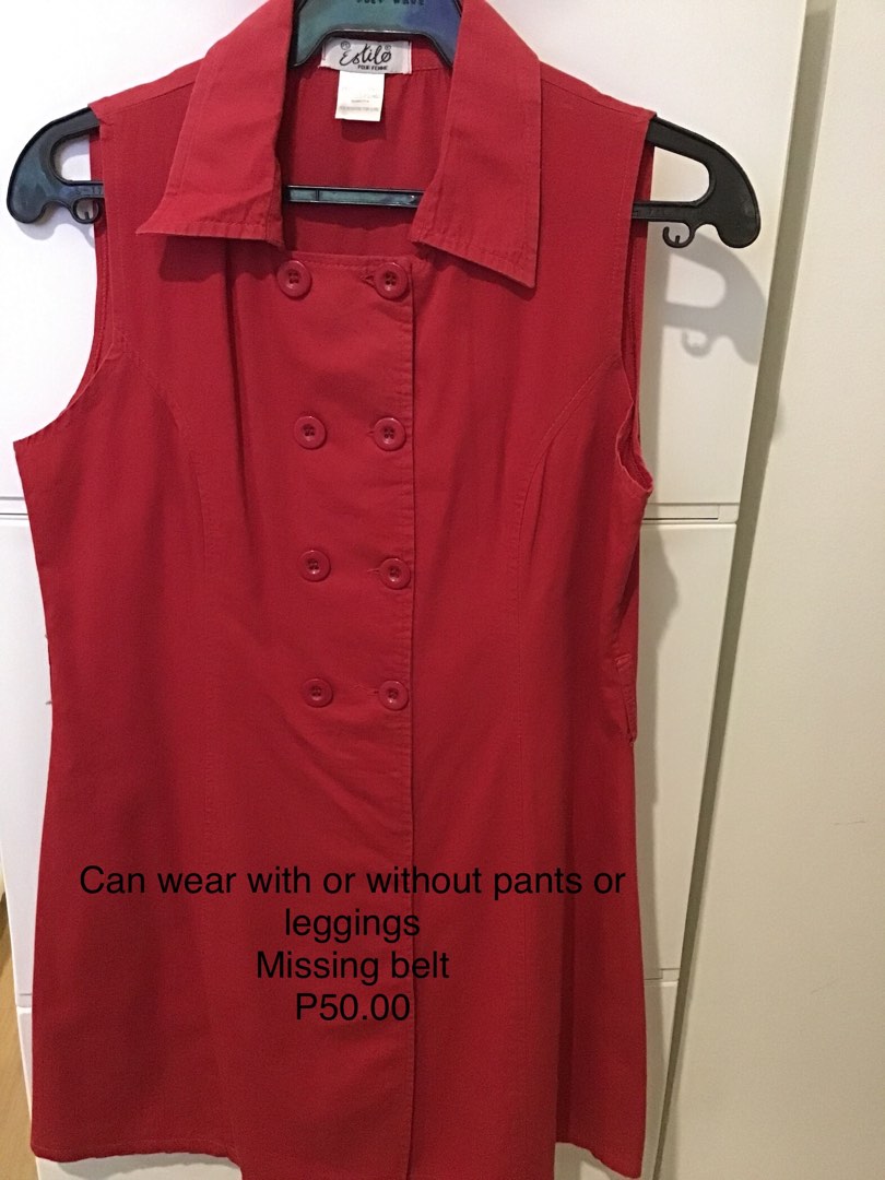 Red polo, Women's Fashion, Tops, Blouses on Carousell