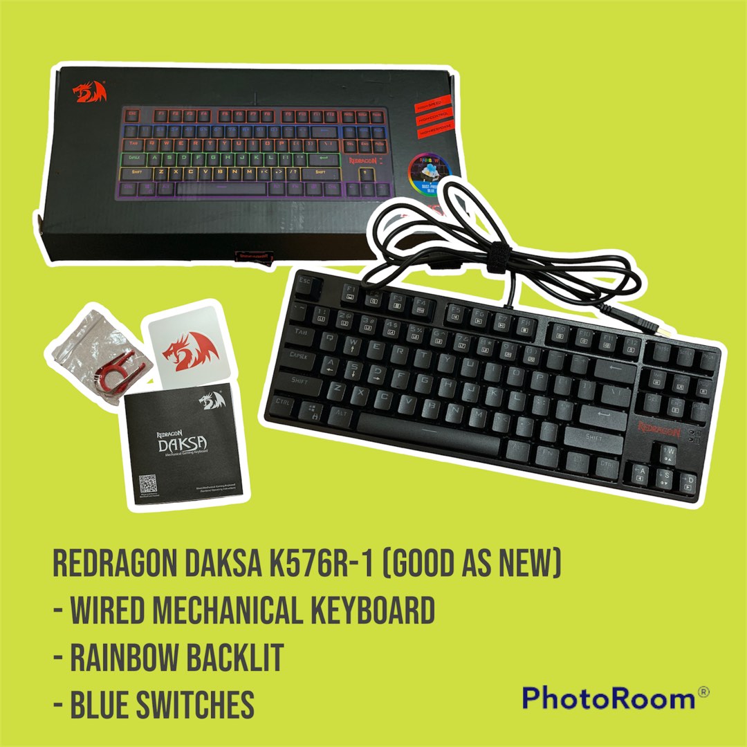 Redragon Daksa K576R-1 Mechanical Keyboard (GOOD AS NEW), Computers ...